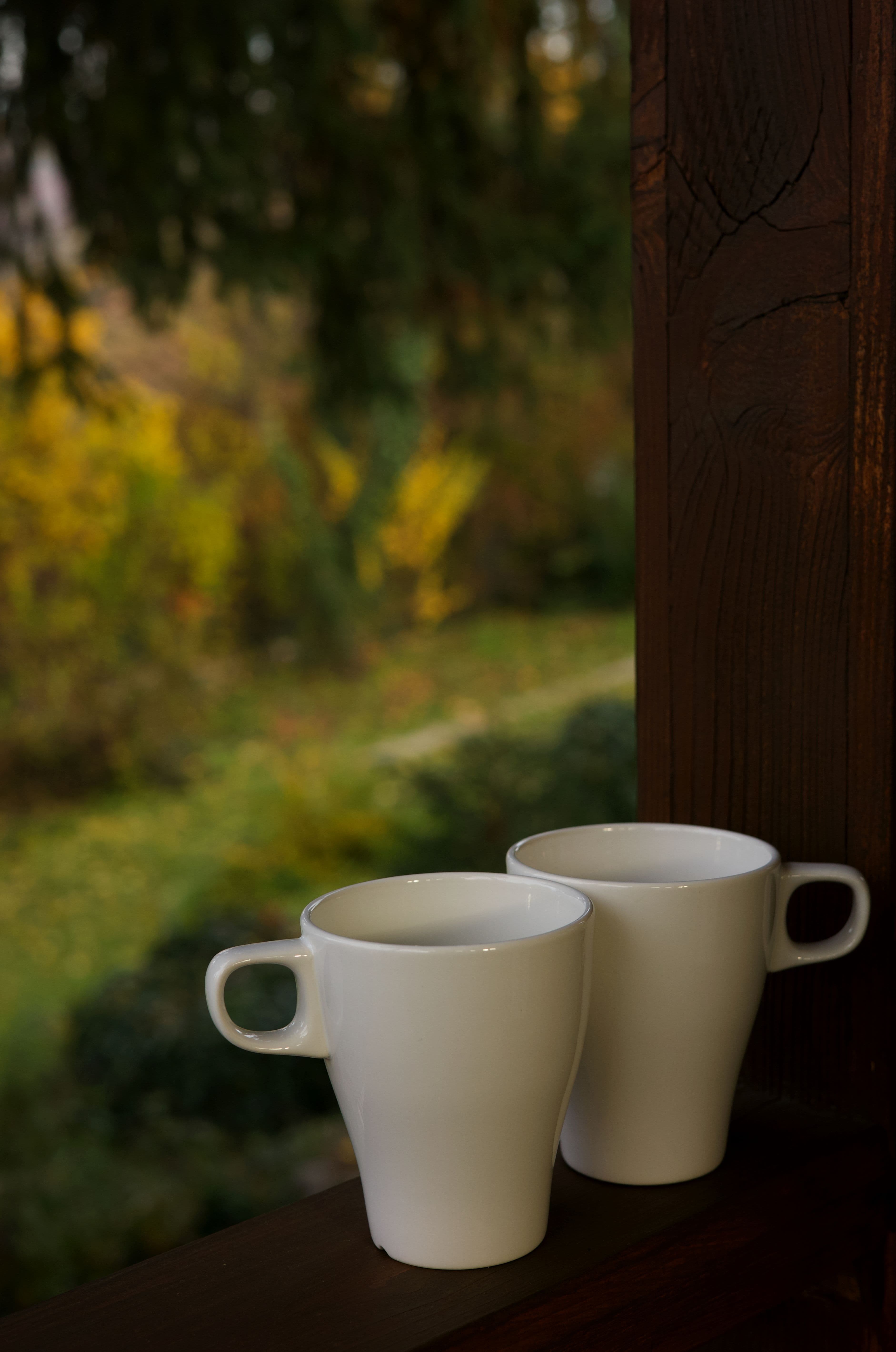 Reggeli kávé az erkélyen