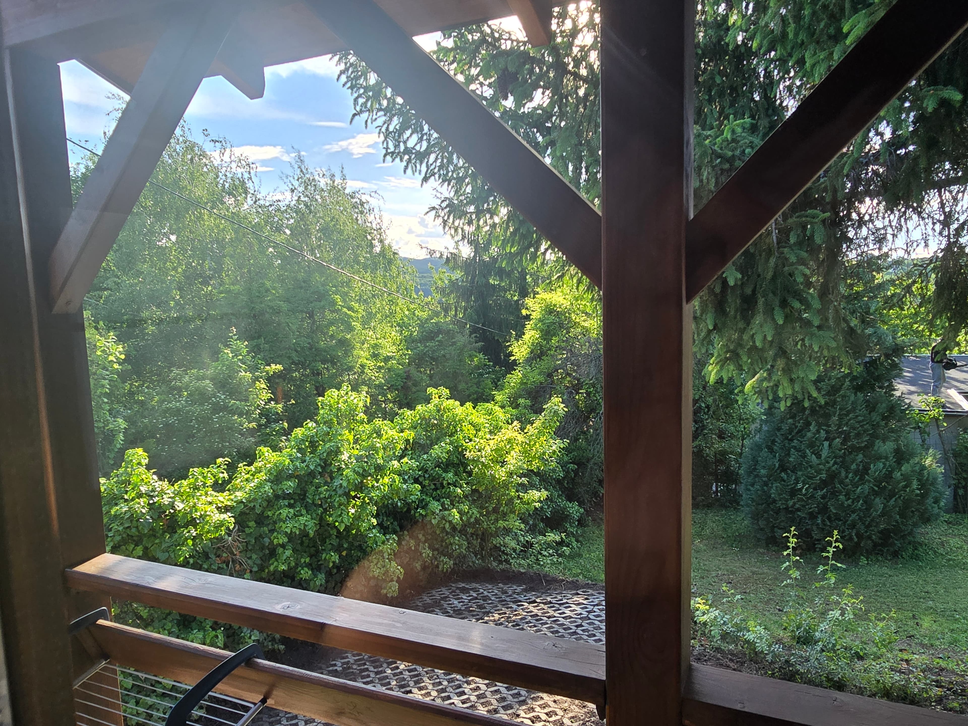 Erkélyről kilátás